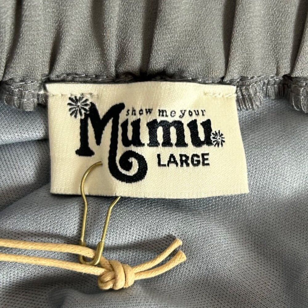 Show Me Your Mumu Amanda Moss Green Halter Maxi Bridesmaid Dress Size Large - Picture 8 of 11